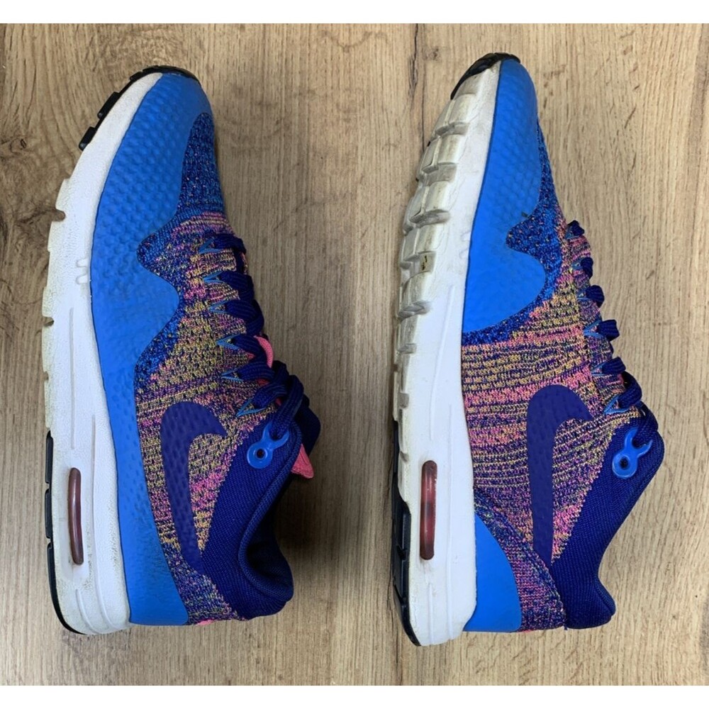Nike Women Air Max 1 Ultra Flyknit Running Shoes Photo Blue Rose Blast Size 7.5 - Picture 10 of 16